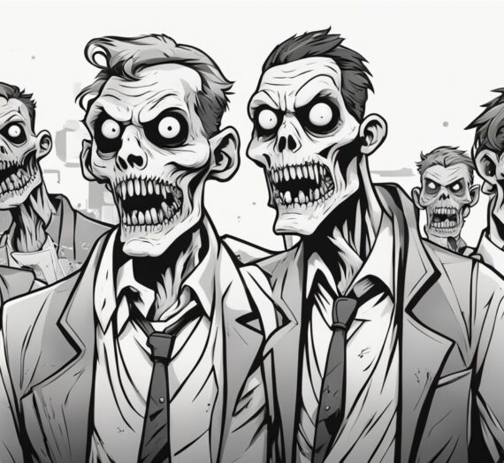 Coloring Pages Zombies: 24 Free Colorings Book