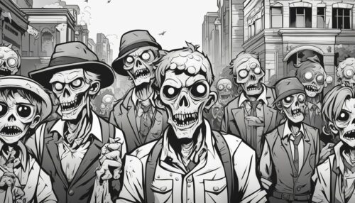 Printable Zombie Coloring Pages for Convenient Creativity