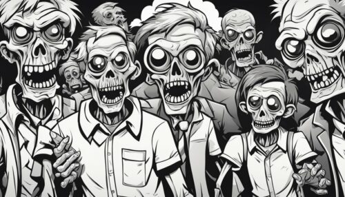 Exploring Zombie Coloring Pages