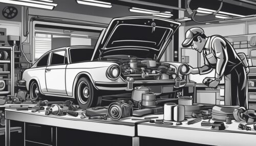 Car Mechanic Coloring Page