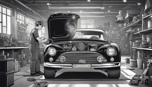 Car Mechanic Coloring Page
