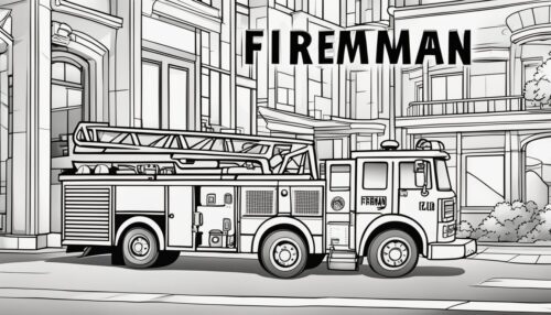 Firefighter-Themed Coloring Sheets
