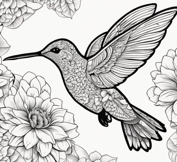 Hummingbird Coloring Page: 13 Free Printable Colorings Book