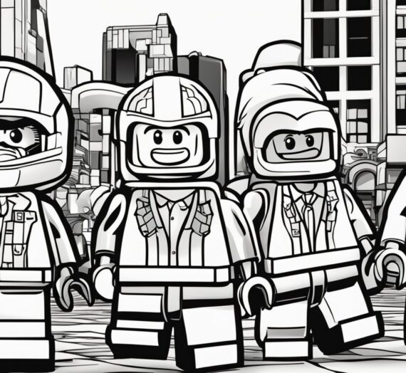 Lego Pictures to Color: 16 Free Colorings Book