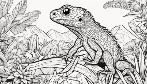 Printable Lizard Coloring Resources