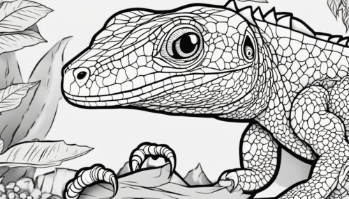 Printable Lizard Coloring Resources