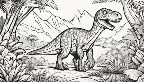 Dinosaur Habitats and Diets - Pictures to Color Dinosaurs