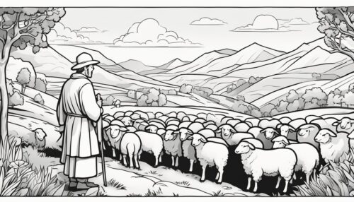 Psalm 23 Pictures to Color