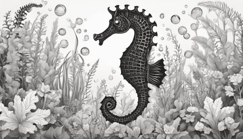 Seahorse Coloring Page