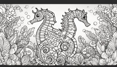 Seahorse Coloring Page