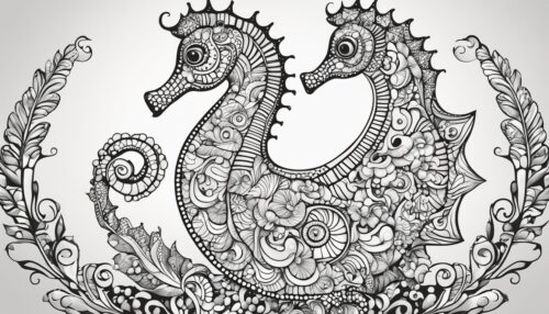 Seahorse Coloring Page