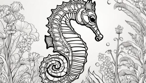 Seahorse Coloring Page