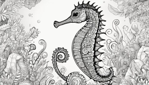 Seahorse Coloring Page