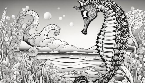 Seahorse Coloring Page