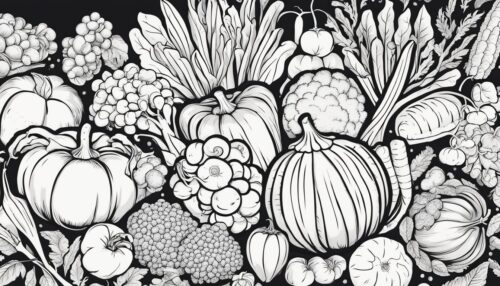 Vegetables Pictures to Color