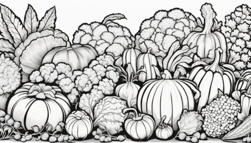Vegetables Pictures to Color