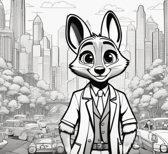 Zootopia Pictures to Color: 20 Free Colorings Book