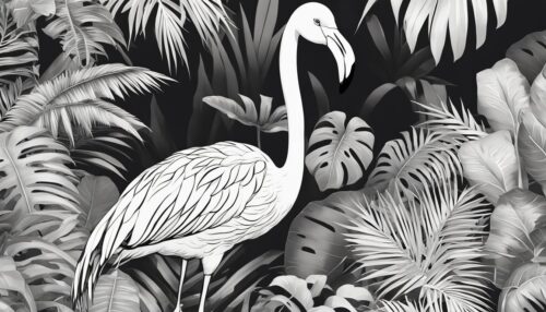 Flamingo Coloring Page