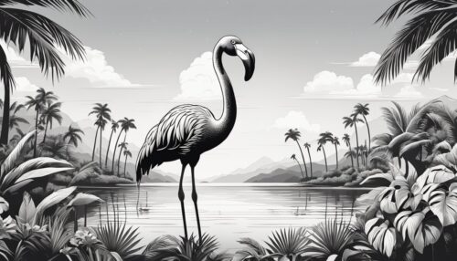 Flamingo Coloring Page
