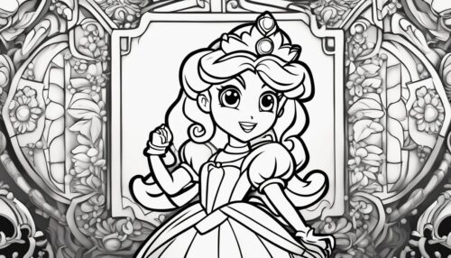 Princess Peach Coloring Pages