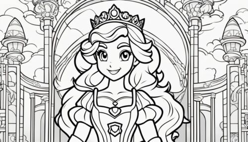 Princess Peach Coloring Pages