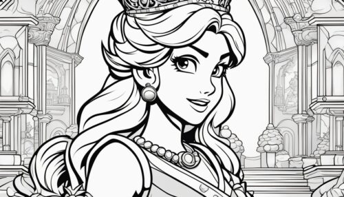 Princess Peach Coloring Pages