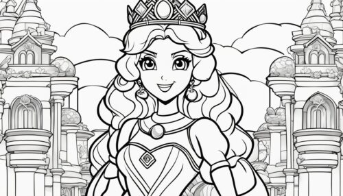 Princess Peach Coloring Pages