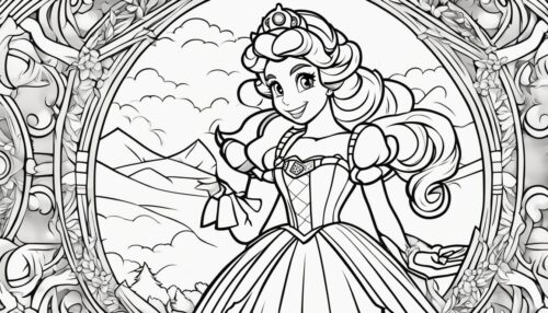 Princess Peach Coloring Pages
