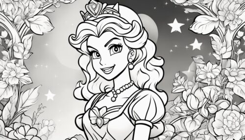Princess Peach Coloring Pages