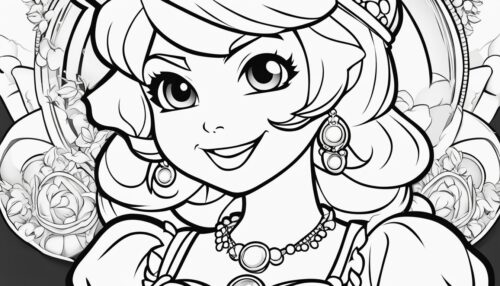 Princess Peach Coloring Pages