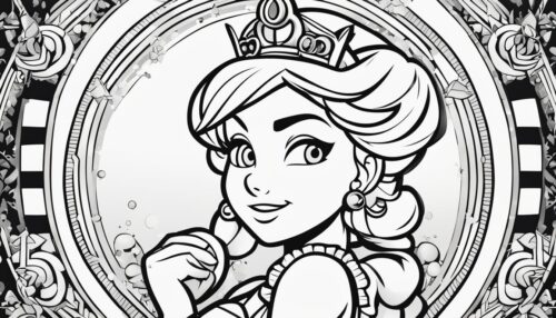 Princess Peach Coloring Pages