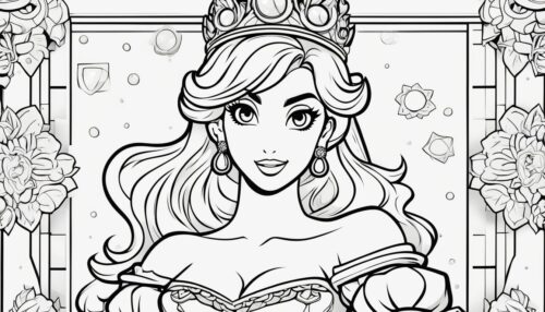 Princess Peach Coloring Pages