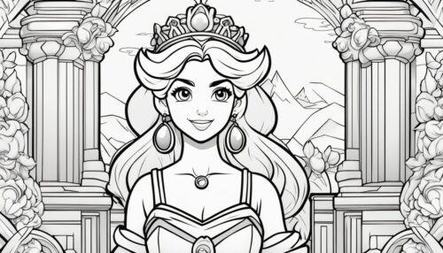 Princess Peach Coloring Pages