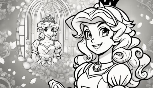 Princess Peach Coloring Pages