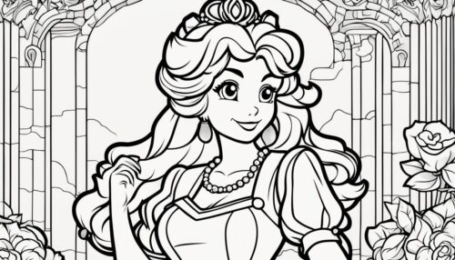 Princess Peach Coloring Pages