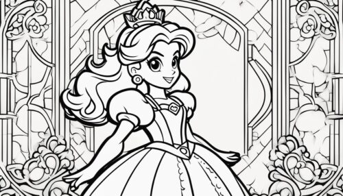 Princess Peach Coloring Pages