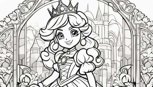 Princess Peach Coloring Pages