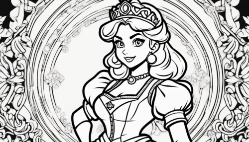 Princess Peach Coloring Pages