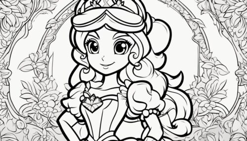 Princess Peach Coloring Pages