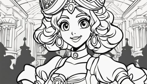 Princess Peach Coloring Pages