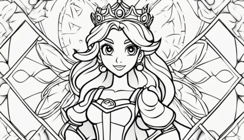 Princess Peach Coloring Pages