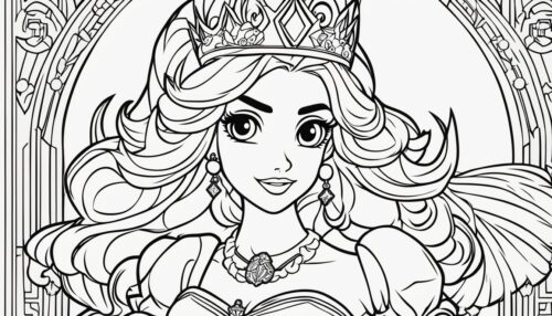Princess Peach Coloring Pages