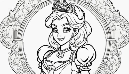 Princess Peach Coloring Pages
