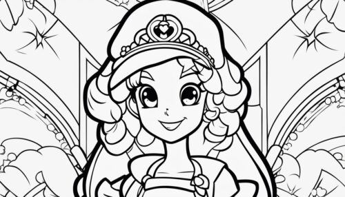 Princess Peach Coloring Pages