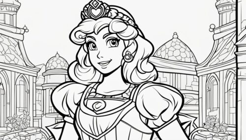 Princess Peach Coloring Pages