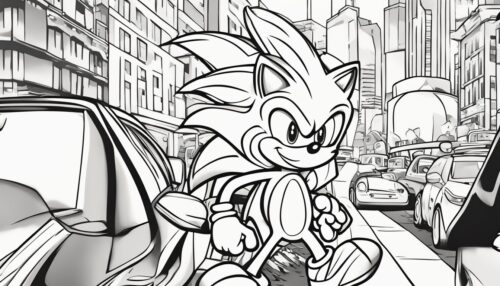 Sonic Coloring Pages 