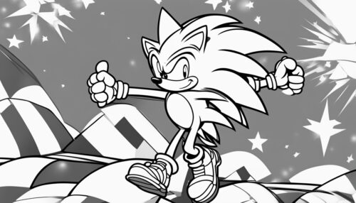 Sonic Coloring Pages 