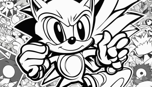 Sonic Coloring Pages 