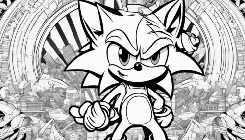 Sonic Coloring Pages 