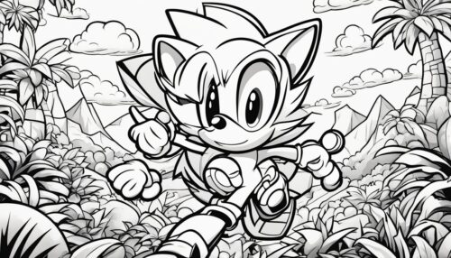Sonic Coloring Pages 